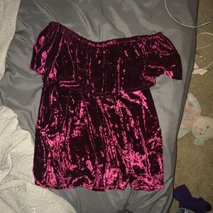 Velvet off the shoulder top